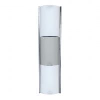 Showerbox, 3 éléments coulissants, 062 Platinum argent, H 850 mm