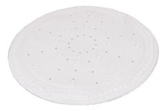 Tapis anti-dérapant Arosa blanc 55 cm rond