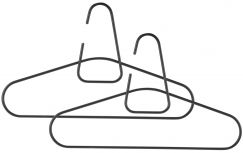 Cintre en métal, ensemble de 2