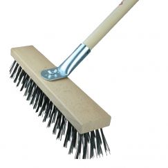 Strassenbesen Stahldraht Länge cm: 40, Breite mm: 75, Stiellänge cm: 180