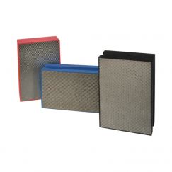 Pierre à main diamantée Coleur: rouge, Crain: 200