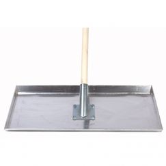 Taloche de sol 90°/45° (Poussoir à béton) Grandeur cm: 63x27, Long. manche cm: 180