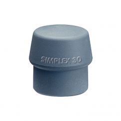 Embouts de rechange pour maillet à frappe amortie Simplex Ø 30 mm, TPE-mid = gris, mi-dure