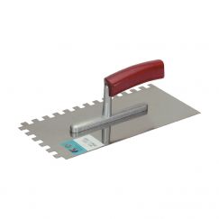 Truelle à colle (Plâtoir) en acier Fig. de denture: E 12, Grandeur mm: 280/130