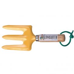 Petite fourche de jardin à 3 dents "Alpi" en métal Long. tot. mm: 195
