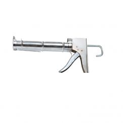 Pistolet à mastiquer zingué avec barre crantée