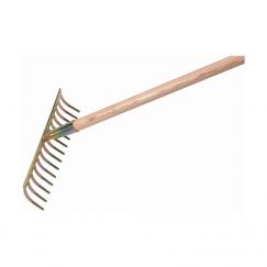 Râteau de chantier Dents: 14, Largeur mm: 375, Long. manche cm: 170