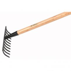 Râteau de jardin "Ambretta" Dents: 10, Largeur mm: 245, Long. manche cm: 135