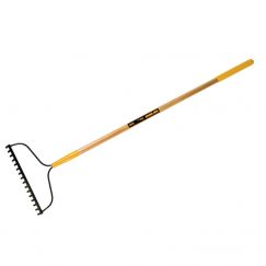 Ràteau de jardin "True Temper Yellow" avec manche