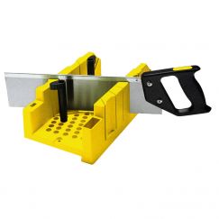 Boîte à onglets plastique, avec scie Longueur mm: 310, Largeur mm: 130