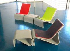 Sponeck Cuscino rosso/antracite