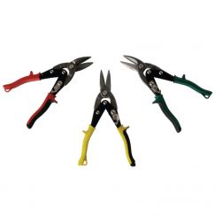 Cisaille à tôle Longueur mm: 250, rouge, à gauche