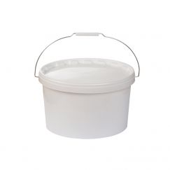 Seau ovale en plastique avec couvercle Contenu env. l: 10,5, Base supérieure Ø cm: 38/27