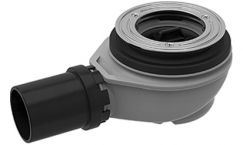 Ecoulement de douche Geberit Ø 90 pour receveur de douche avec orifice de soupape Ø 90 mm tubulure de raccordement Ø 56 mm directement soudable débit d'écoulement 0,65 l / s sans recouvrement de l'évacuation 1422 118