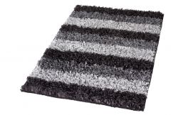 Tapis de bain Lounge gris 70 x 120 cm