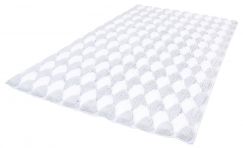 Tapis de bain Merida gris 60 x 100 cm