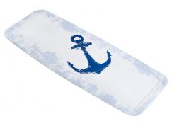 Tapis anti-dérapant Anchor bleu 36 x 92 cm
