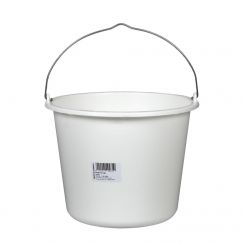 Seau à plâtre, blanc contenu l: 12, Ø cm: 28, hauteur cm: 25