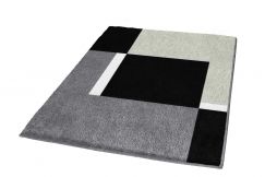 Tapis de bain Dakota platine 55 x 65 cm