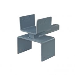 Douille pour console d'échafaudage avec colliers de fixations
