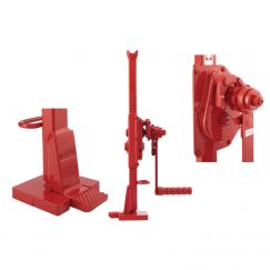 Cric en acier ROBOR, série 10, 5,0 t avec manivelle à cliquet, avec patte encastrée