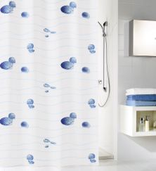  Rideau de douche Miami bleu 180 x 200 cm  