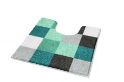  Tapis de bain Caro pétrole 55 x 55 cm  
