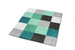  Tapis de bain Caro pétrole 55 x 65 cm  