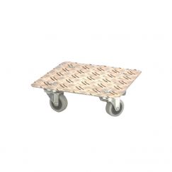 Support à roulettes "Alu Quadro" Mesures extérieures cm: 25X25