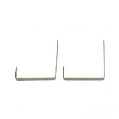 Crochets pour caissettes à fleurs couleur: argent, fixation murale