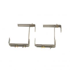 Crochets pour caissettes à fleurs couleur: argent, 3-fois réglables