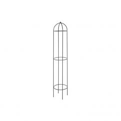 Colonne pour plantes grimpantes "Rondo" gris foncé 33x180cm