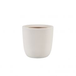 Pot pour plantes blanche naturale Dimension extérieure Ø cm: 30, hauteur cm: 29