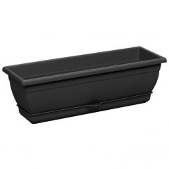 Caisse pour plantes "Venere a. soucoupe"  anthr. Mesure extérieure cm: 80X20, Hauteur cm: 17