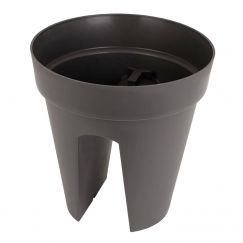 BALKONTOPF CAPRI 30CM ANTHRAZIT Aussenmass Ø cm: 30, Höhe cm: 30