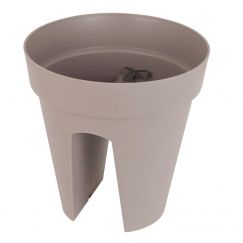 BALKONTOPF CAPRI 30CM TAUPE Aussenmass Ø cm: 30, Höhe cm: 30