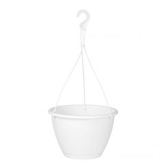 HÄNGEAMPEL ALGARVE 30CM WEISS Aussenmass Ø cm: 31, Höhe cm: 20.5