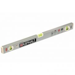 Niveau d'eau en ALU "ASPHALT"  A5-3, 3 fioles Longueur mm: 2000, Profil mm: 50x21