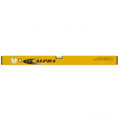 Niveau d'eau, ALPHA jaune Longueur mm: 300, Profil mm: 48x22