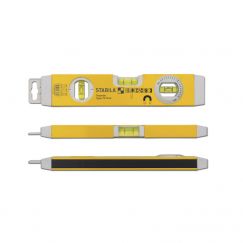 Mini-niveau d'eau (70 TMW), aimant, 3 fioles Longueur mm: 250