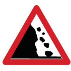 1.13A Chute de pierres de la gauche Grandeur cm: 90, Exécution: Scotchlite HIP