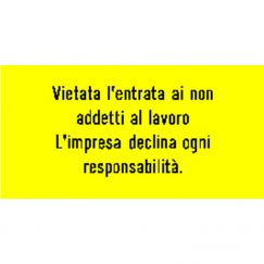 15.03 Vietata l'entrata Grandeur cm: 65/33, Exécution: ALU