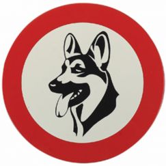 17.72A Chiens interdit "Berger allemand" Ø cm: 20
