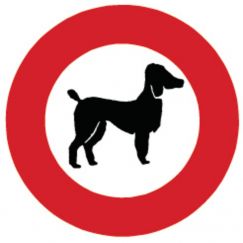 17.72 Chiens interdits Ø cm: 20