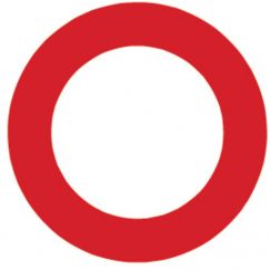2.01 Interdiction générale de circuler Ø cm: 40, Exécution: Scotchlite HIP