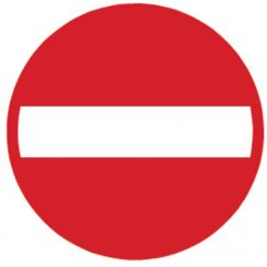 2.02 Accès interdit Ø cm: 60, Exécution: Scotchlite HIP