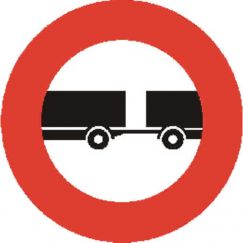 2.09 Circulation interdite aux remorques Ø cm: 40, Exécution: Scotchlite HIP