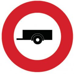 2.09 Circulation interdite aux remorques Ø cm: 40, Exécution: Scotchlite HIP