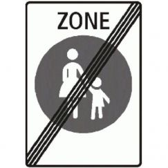 2.59.4 Fin de zone piétonne Grandeur cm: 50/70, Exécution: Scotchlite HIP