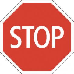 3.01 Stop Grandeur cm: 50, Exécution: Scotchlite HIP